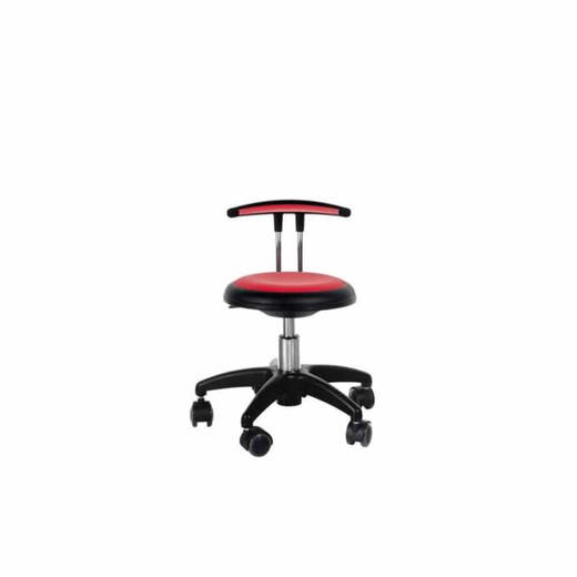 65120-S53 Rollhocker Star mit T-Lehne – Sitzhöhe: 30-38 cm - 65120 S53