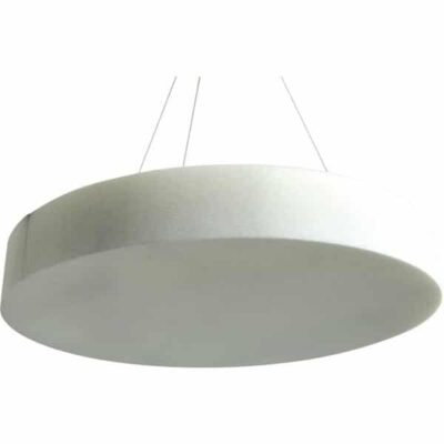 Akustik-Deckenpaneel - Kreis - Stärke: 10,5 cm - platin