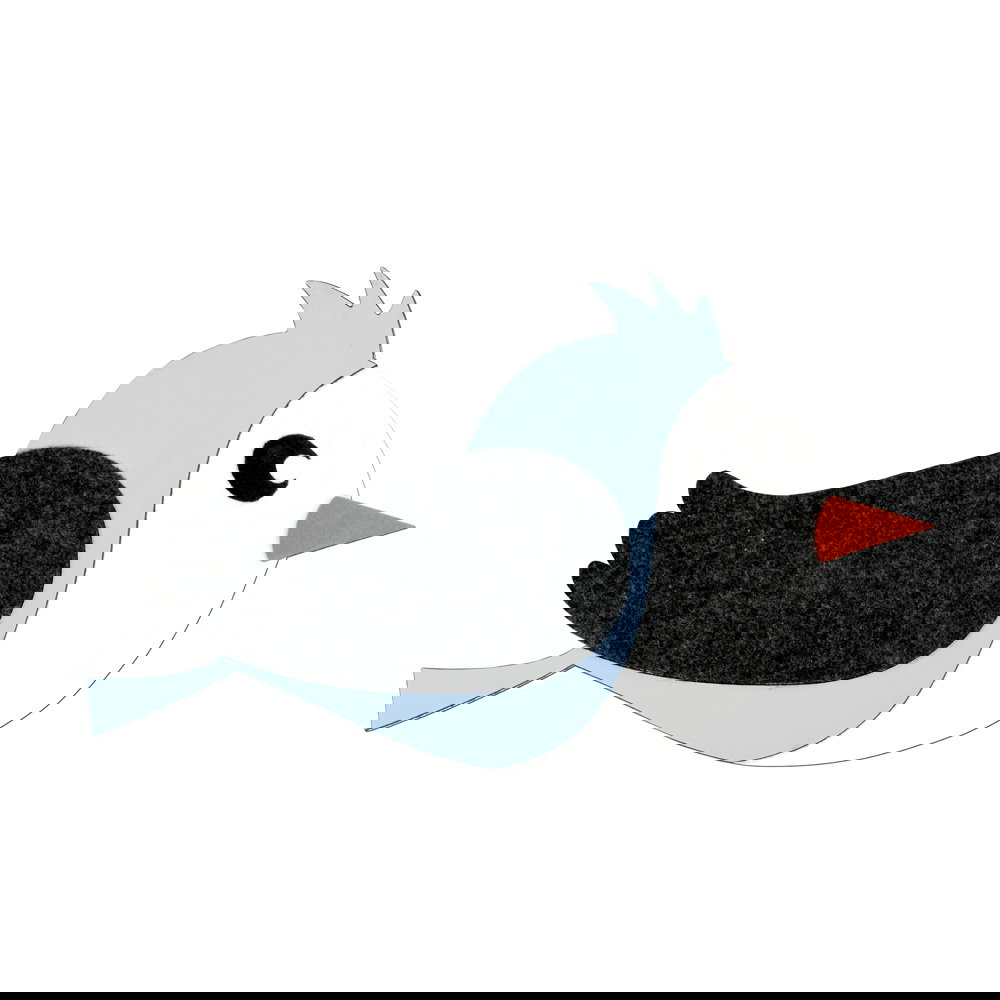 Filz-Wandapplikation "Vogel"