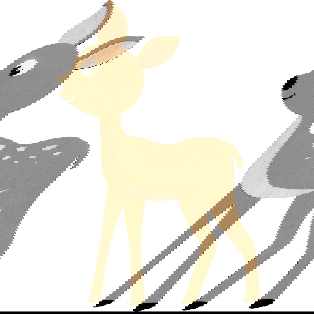 Filz-Wandapplikation "Reh"