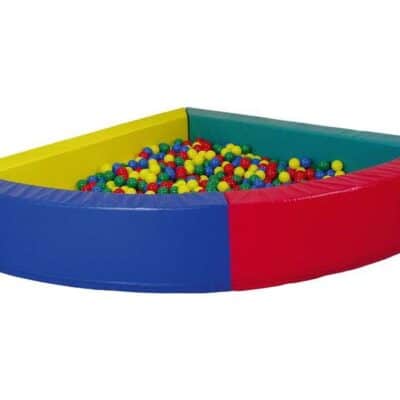 Viertelkreis-Bällebad - 5 teilig - bunt