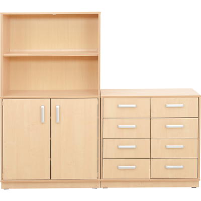 Möbelsatz Schrank M + Aufsatzregal – Flexi 36