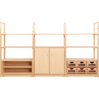 Möbelsatz Schrank M+S inkl. Holzbehälter – Flexi 41