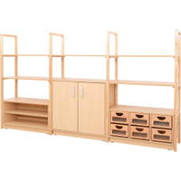 Möbelsatz Schrank M+S inkl. Holzbehälter – Flexi 41 - SET5121 c 17