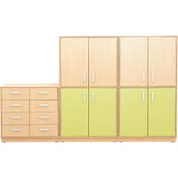 Möbelsatz Schränke M + Aufsatzregal M inkl. Schubladen – Flexi 55 - SET5136 a 17