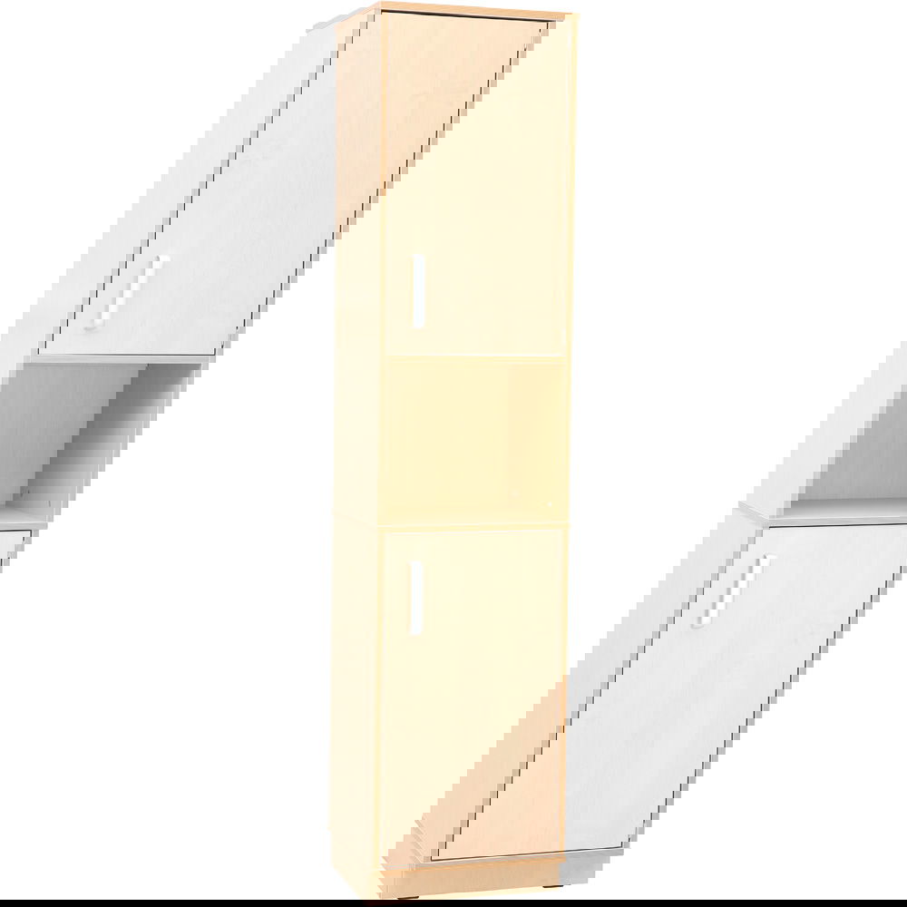 Flexi Schmaler Hochschrank A, H 203, geschlossen, auf Sockel (Flexi 58)