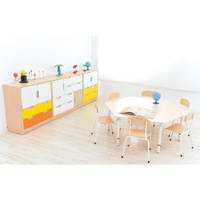 Möbelsatz Schrank M - weiß/grau/gelb/orange - Quadro 4-180° – Bild 2