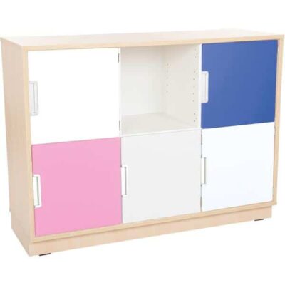 Schrank M mit 5 Türen - Breite: 116 cm - Ahorn (Quadro 66-180°)