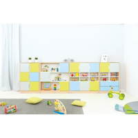 Möbelsatz Schrank L - grau/hellblau/limone - Quadro 79-180° – Bild 3