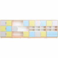 Möbelsatz Schrank L - grau/hellblau/limone - Quadro 79-180° – Bild 2