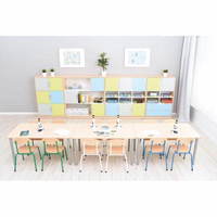 Möbelsatz Schrank L - grau/hellblau/limone - Quadro 79-180° – Bild 4
