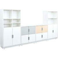 Möbelsatz Schrank M+XL - weiß/grau/beige - Quadro 83-180° – Bild 2