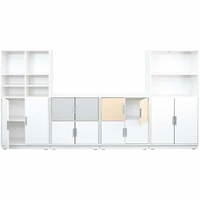 Möbelsatz Schrank M+XL - weiß/grau/beige - Quadro 83-180° – Bild 3