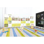 Möbelsatz Schrank L+XL – weiß/limone – Quadro 84-180° - SET6134W