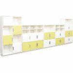Möbelsatz Schrank L+XL – weiß/limone – Quadro 84-180° - SET6134W c 17