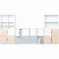 Möbelsatz Schrank M+XL - weiß/grau/beige - Quadro 85-180° – Bild 2
