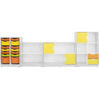 Möbelsatz Schrank M+L orange/gelb/limone - Quadro 86-180° – Bild 4