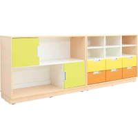 Möbelsatz Schrank M orange/gelb/limone - Quadro 109-180°