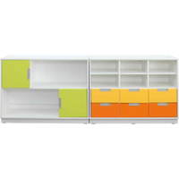 Möbelsatz Schrank M orange/gelb/limone - Quadro 109-180° – Bild 2