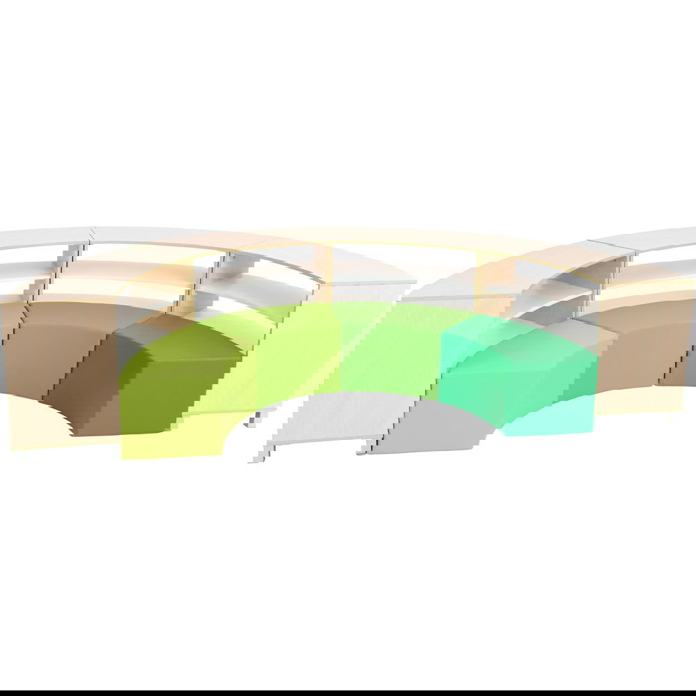 Sitzecke Paolo mit Schränken, innen, Grün-Töne (Quadro 137/137W)