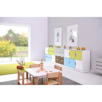 Möbelsatz Schrank M - weiß/gelb/grau - Quadro 136-180° – Bild 5