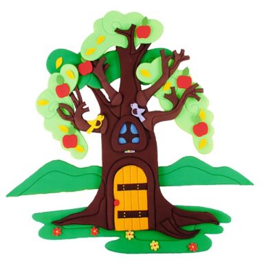 Wandbehang - Apfelbaum - im Wandel der 4 Jahreszeiten