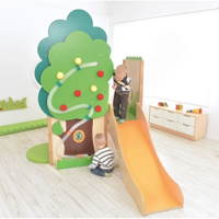 Kindergarten-Baumhaus mit Rutsche - baumhaus mit rutsche 099699 w 15