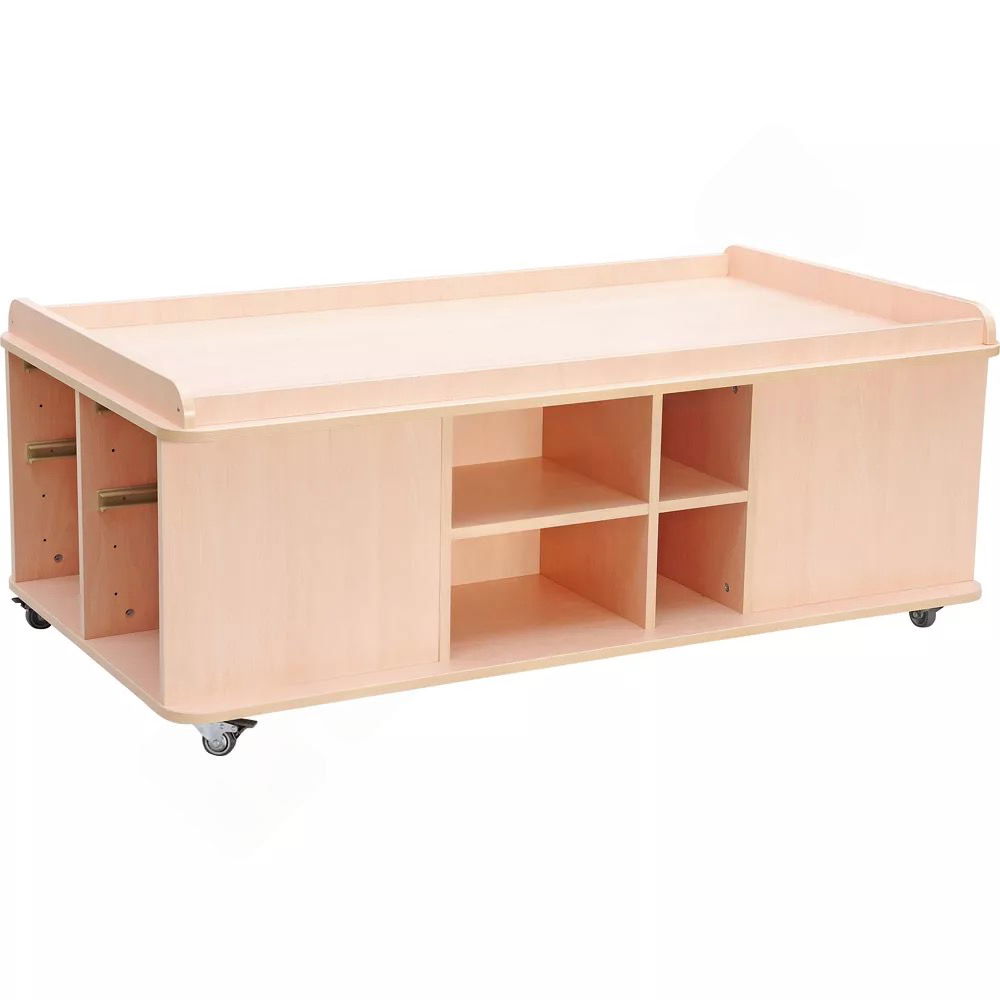 Kindergarten-Mehrzwecktisch auf Rollen (rechteckig)