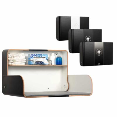 timkid Wandwickeltisch KAWAQ | Anthrazit