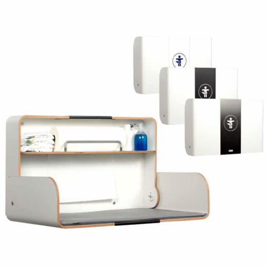 kawaq-white timkid Wandwickeltisch KAWAQ | White - kawaq white