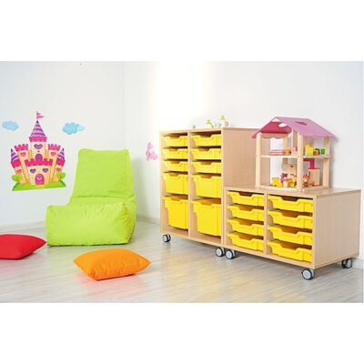 Möbelsatz Regal S+M inkl. Kunststoffbehälter - Flexi 33