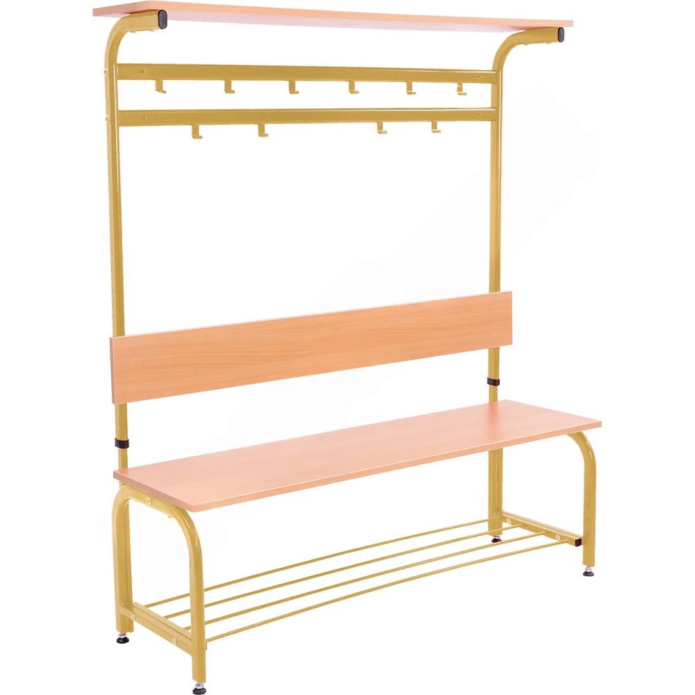 Metallgarderobe mit Höhenverstellung