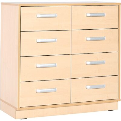 Kindergarten-Schrank M - mit Schubladen - auf Sockel - Breite 89 cm