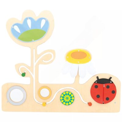 Sensorische Spielwand Wiese 1 - mit Marienkäfer