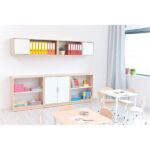 Möbelsatz Schrank M + Hängeregal – weiß – Quadro 15-180° - set6030 b 15