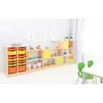 Möbelsatz Schrank M+L orange/gelb/limone – Quadro 86-180° - set6139 d 17