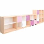 Möbelsatz Schrank M+L flieder/magenta – Quadro 87-180° - set6141 b 17