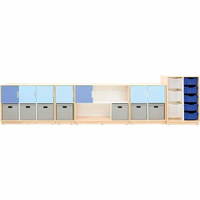 Möbelsatz Schrank M blau/grau - Quadro 108-180° – Bild 2
