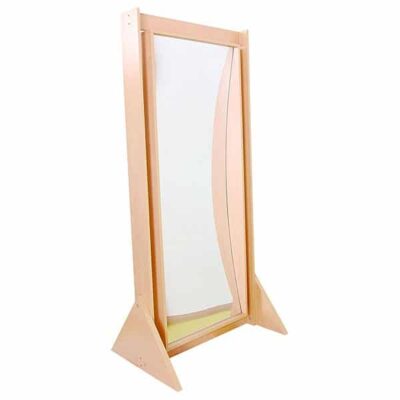 Spiegel mit Gestell, konkav / konvex