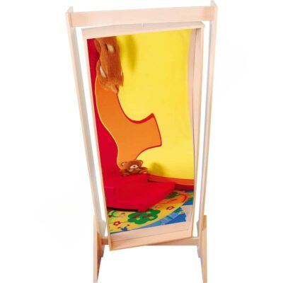 Spiegel mit Gestell, Welle