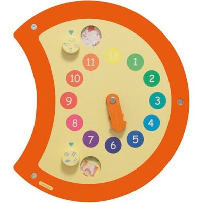 Wandapplikation Raupe - Uhr