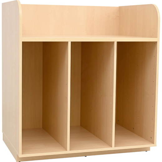 wickelkommode-100990-w-4 Wickelkommode für Kunststoffbehälter, mit Aufkantung, Birke - wickelkommode 100990 w 4