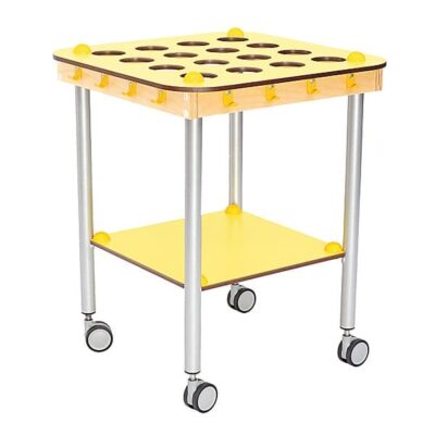 Kindergarten-Zahnputzbecherwagen - Quadrat - 16 Becher