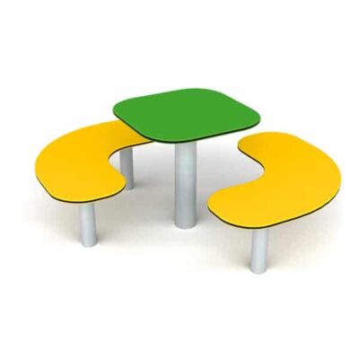 Sitzgruppe grün/gelb