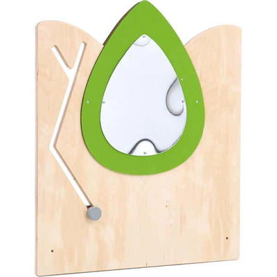 Holztrennwand Flora 3 – Spiegel + Schiebespiel