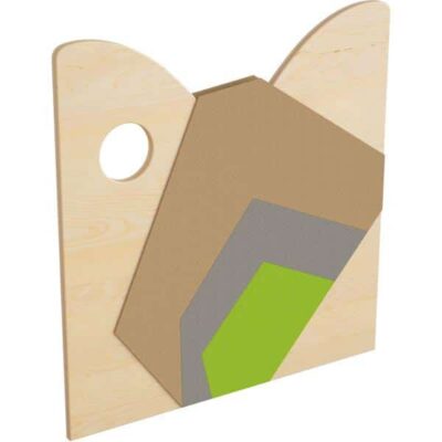 Holztrennwand Flora 5 - Grauer Berg