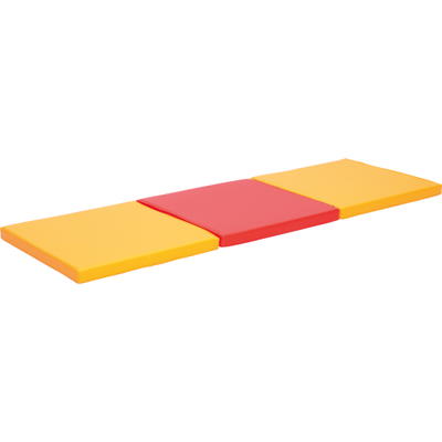3-teilige Matte, orange/rot