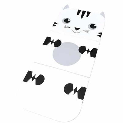 3-teilige Matte mit Katze-Tiermotiv
