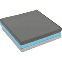 3-teilige Matte, grau-blau - 101829PU b 19