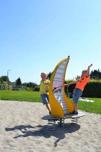 Stehwippe Windsurfer in gelb - LEDON Originals – Bild 3